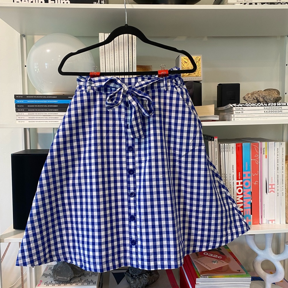 ModCloth Fit and Flare Plaid Skirt
